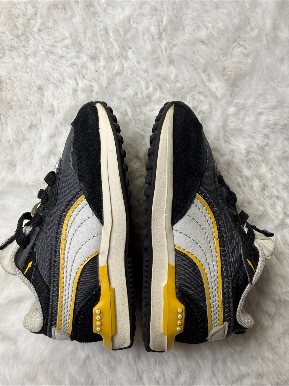Puma City Rider Electric Sneaker Toddler Boy 7C Child Black Yellow SlipOn Walker
